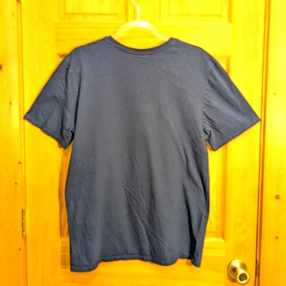 The Nike Tee Men's Large "No Pain No Power" Athletic Cut Short Sleeve Dark Blue - Picture 4 of 7